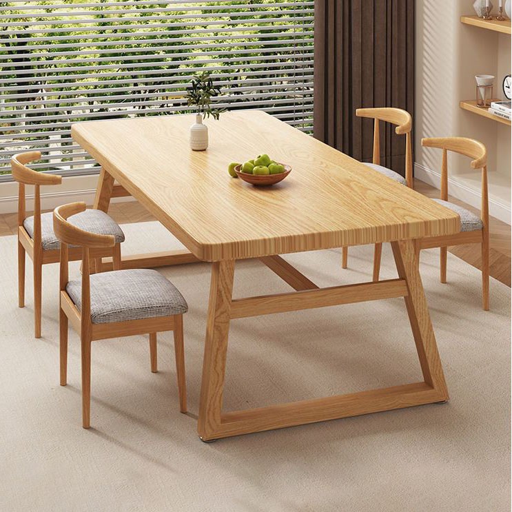 4/6인용 빈티지 직사각형 식탁 테이블 카페 의자 세트, A 325,000원