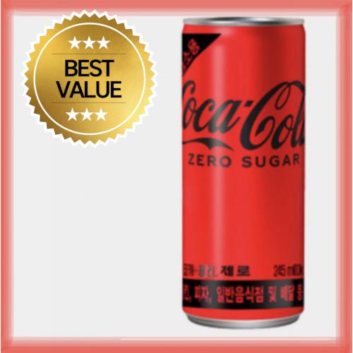 코카콜라 제로 업소용 슬릭 245ml x 24캔 콜라 탄산음료 22,500원