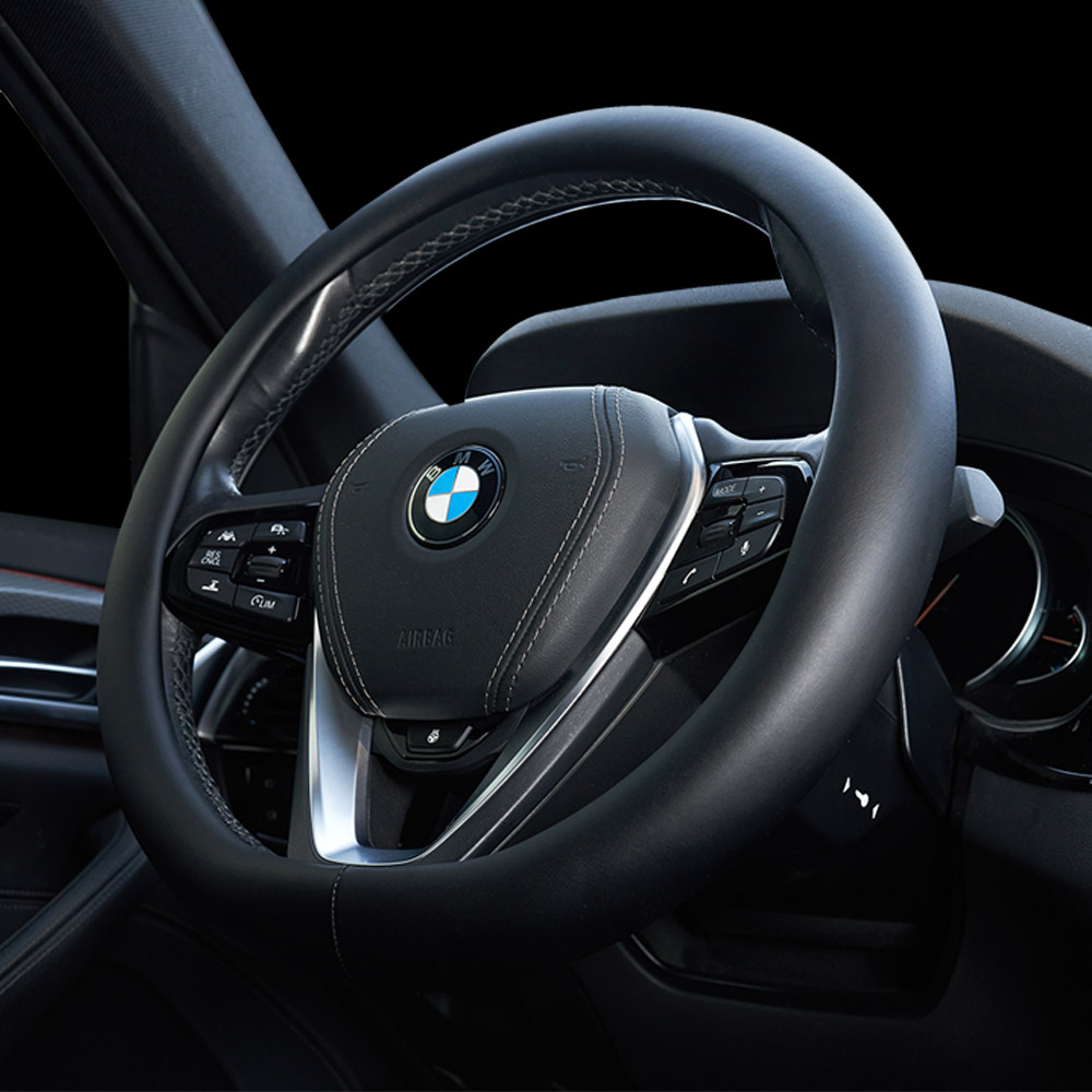 바겐 소프트 타공 베이직 자동차 핸들커버, 블랙 32,000원