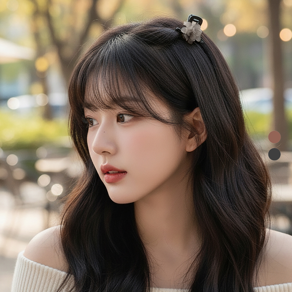 미다미 데일리 볼륨 플라워 반묶음 집게 헤어핀 1647, 현재가 4,900원