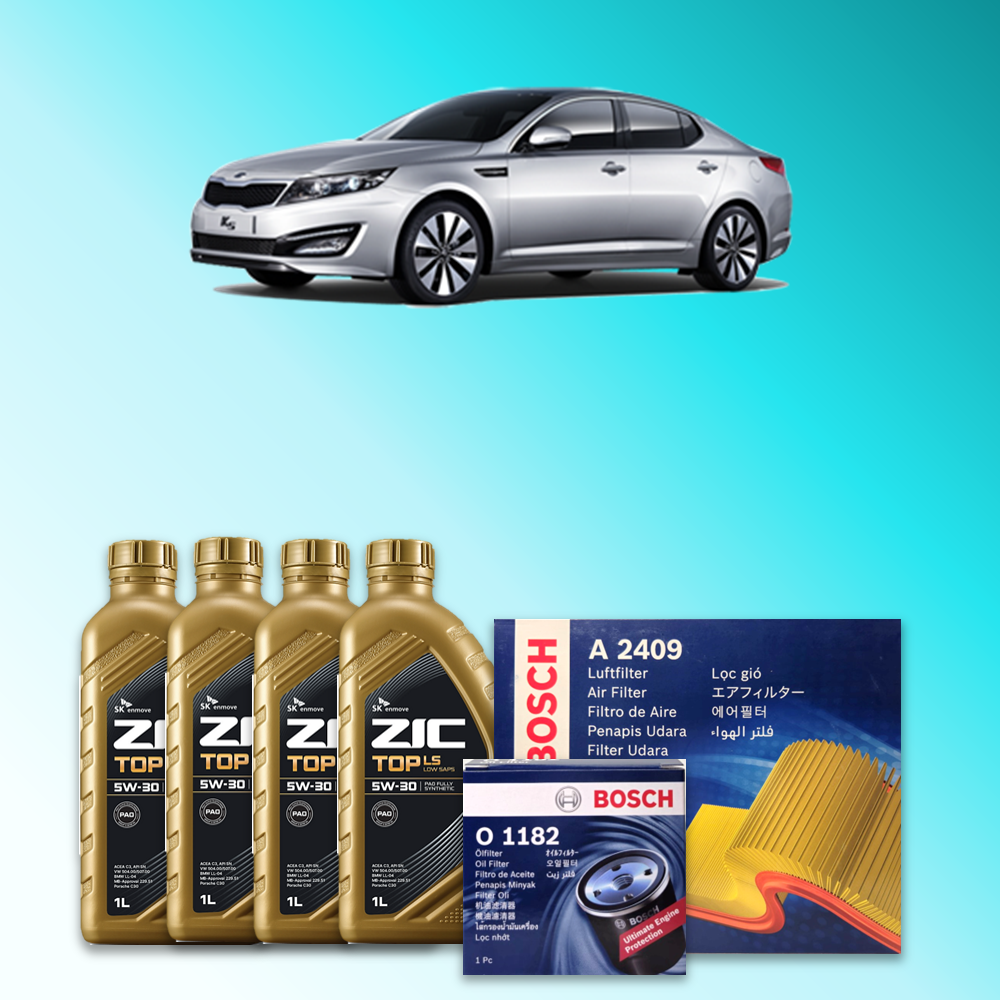K5 세타엔진 (TF) 2.0 가솔린 엔진오일세트 SK 지크 탑 LS 5W30 (ZIC TOP LS) 78,200원