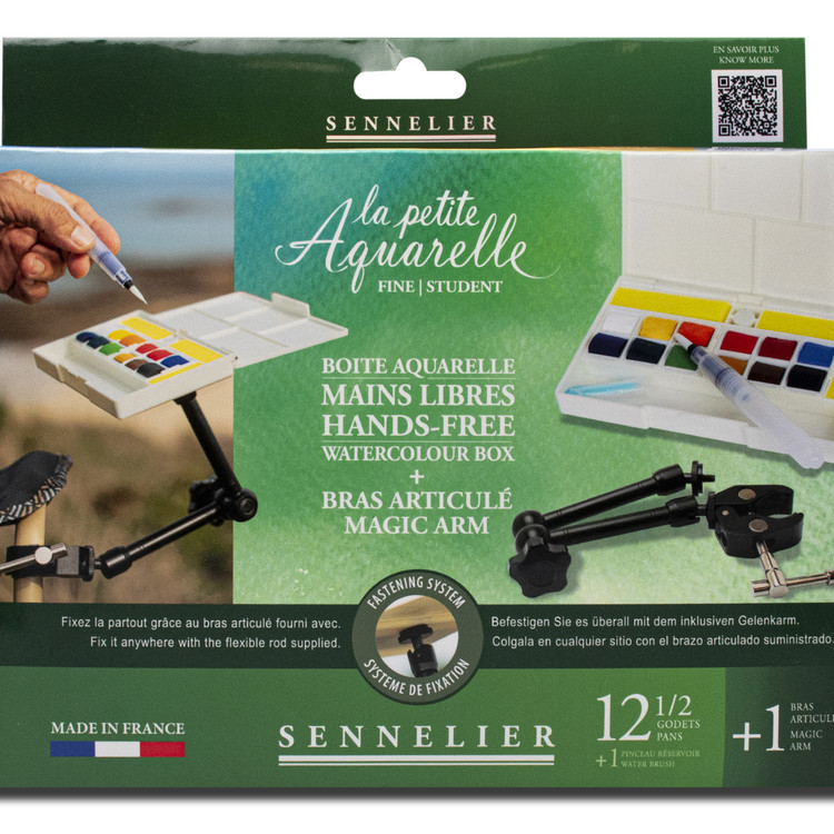 시넬리에 라쁘띠 hands-free 수채화물감 워터컬러 고체케잌 12세트+ Magic Arm 매직암 50,400원