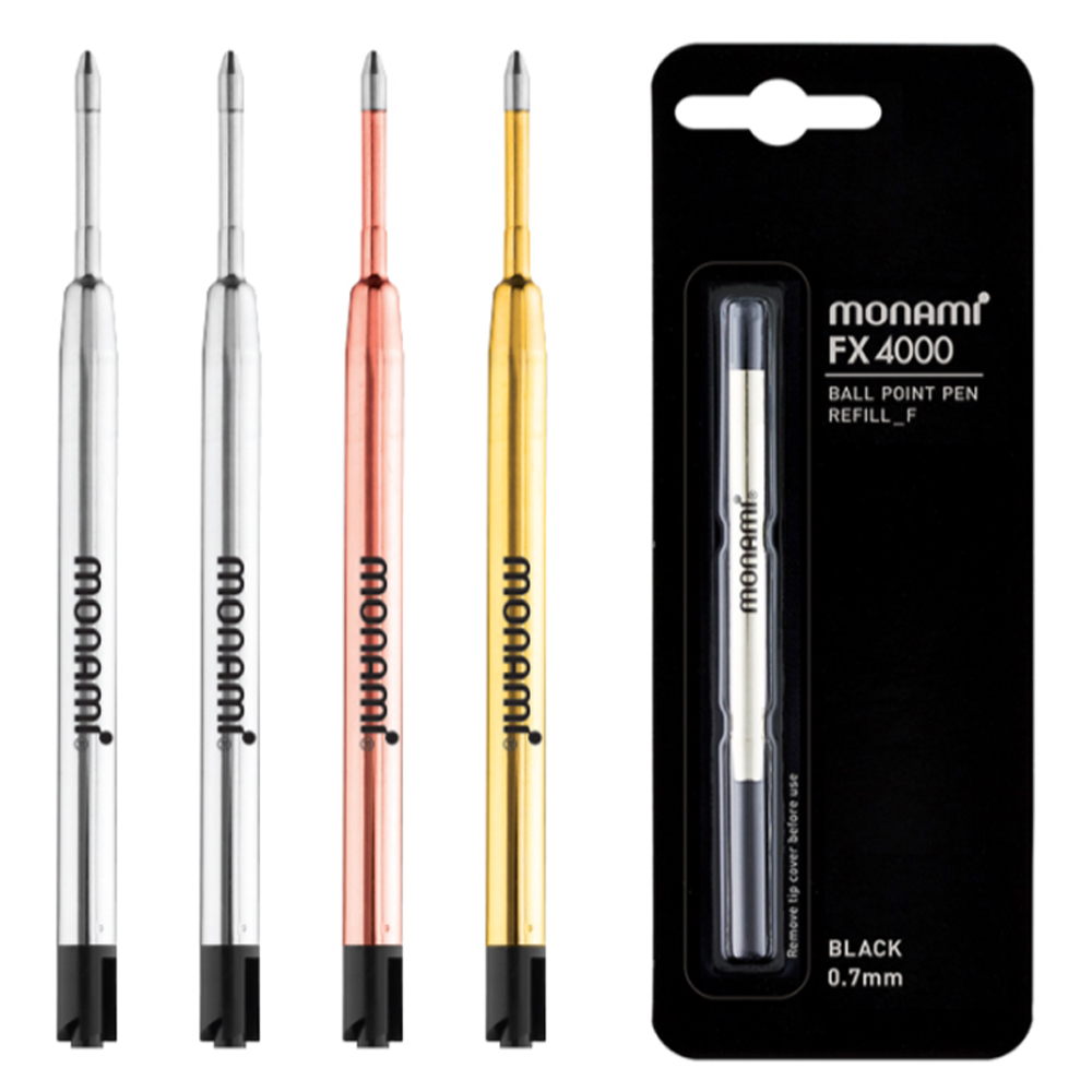 모나미 볼펜심 FX4000 153 골드 ID 블랙 화이트 리필심 2,800원