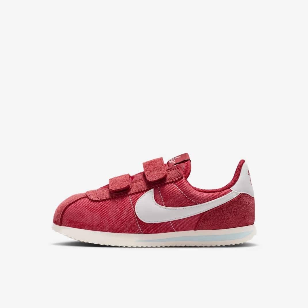 [국내백화점] 나이키 코르테즈 SE 주니어 키즈 레드 벨크로 발편한 82,900원