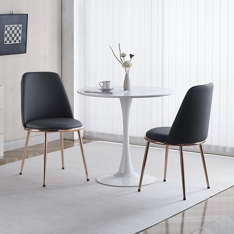 가죽 식탁의자 디자인체어 2개입, 2개, 다크그레이 150,000원