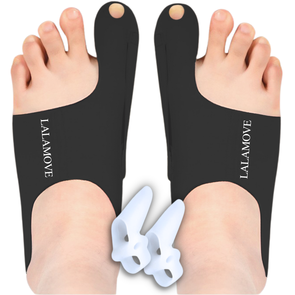 라라무브 엄지발가락 분리 고정밴드 보호대 좌우2개+메디컬링, 2세트, 블랙 31,900원