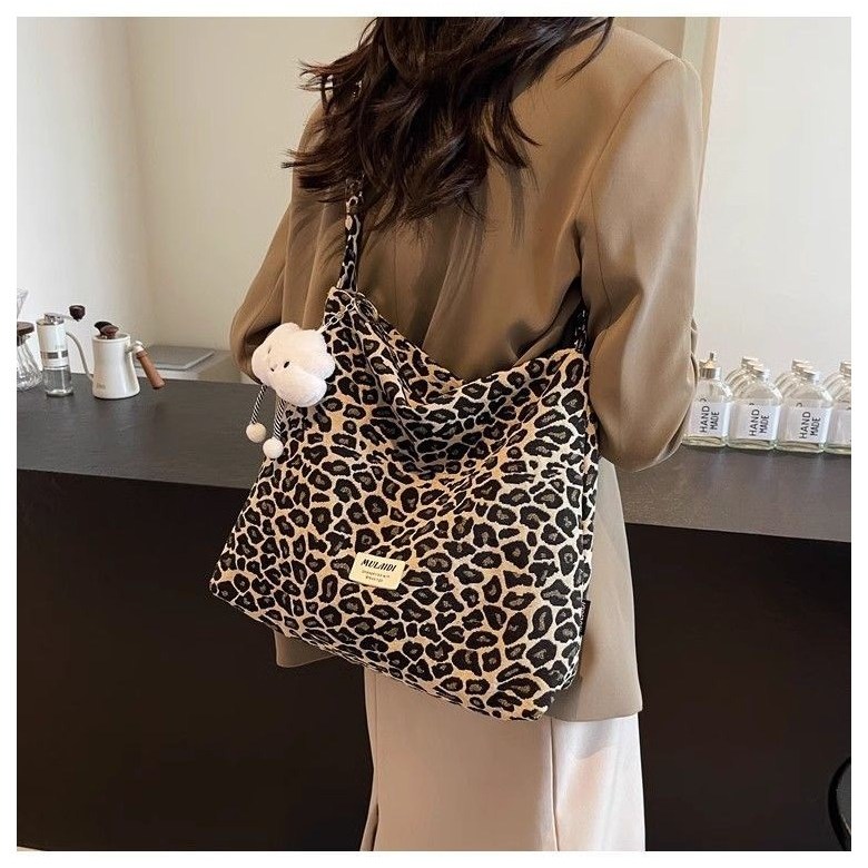 Sorpci 호피무늬 캔버스가방 여자 호피 얼룩말 숄더백 에코백 토트백 12,900원