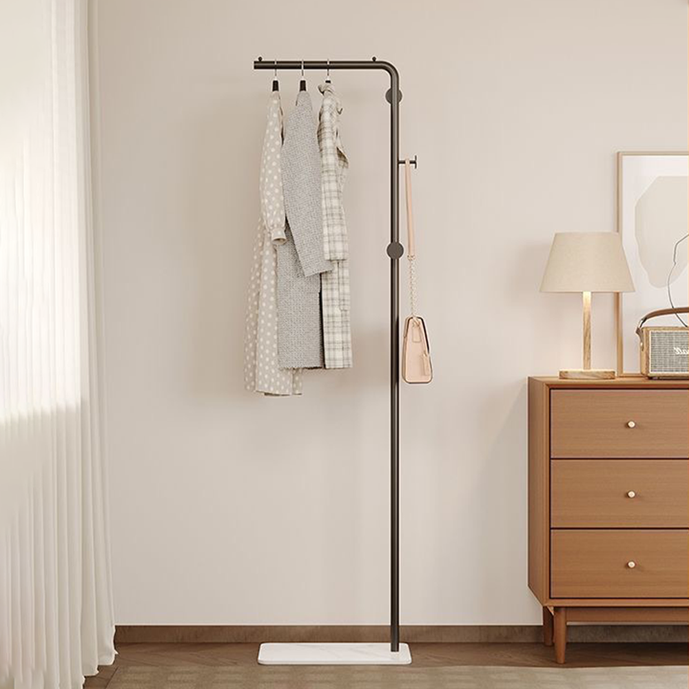 Frokom ㄱ자 튼튼한 철제 스탠드 행거 슬림 헹거 슬림 옷걸이 거치대 코트랙, 블랙 24,900원