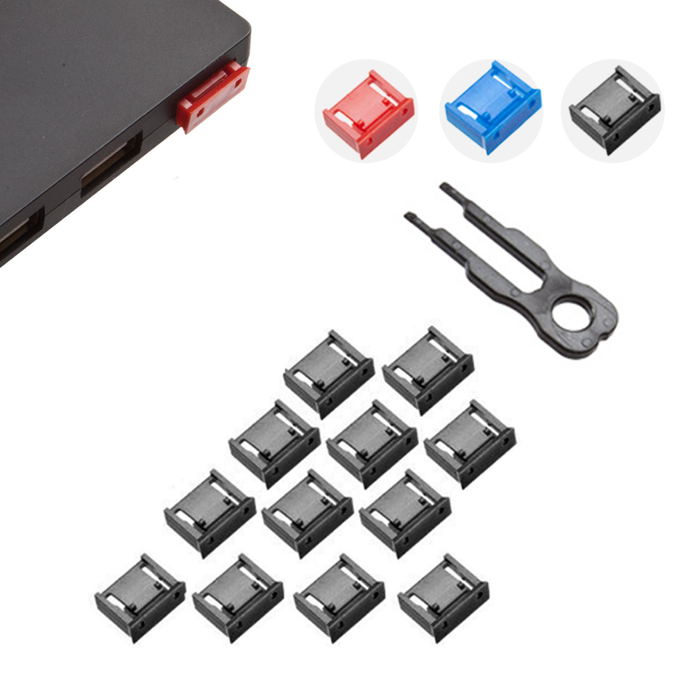 데이타 키퍼 USB포트락 키1개+잠금알12개세트 블랙 블루 레드 잠금장치 물리적보안 8,100원