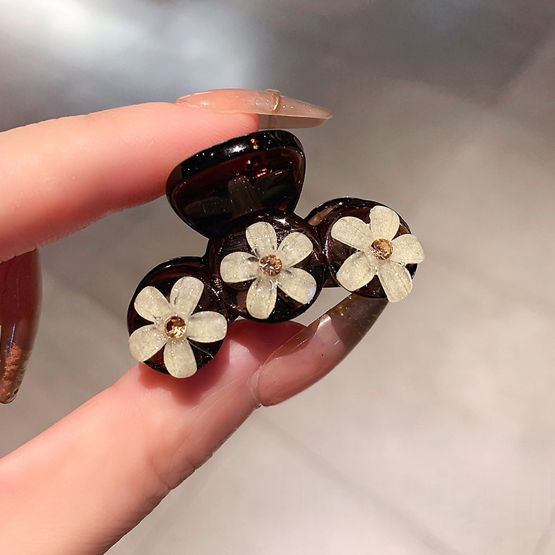 도니주니 플라워 크라스탈 미니 헤어 집게핀 9,500원