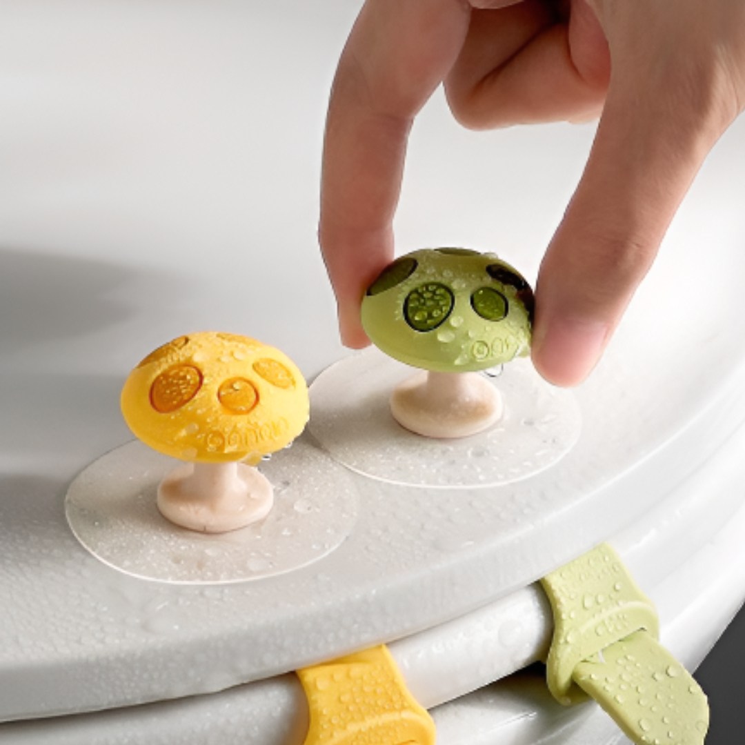 [세트]도치코 머쉬룸 변기뚜껑손잡이 변기손잡이 커버시트손잡이 변기커버손잡이 화장실 클립 7,800원