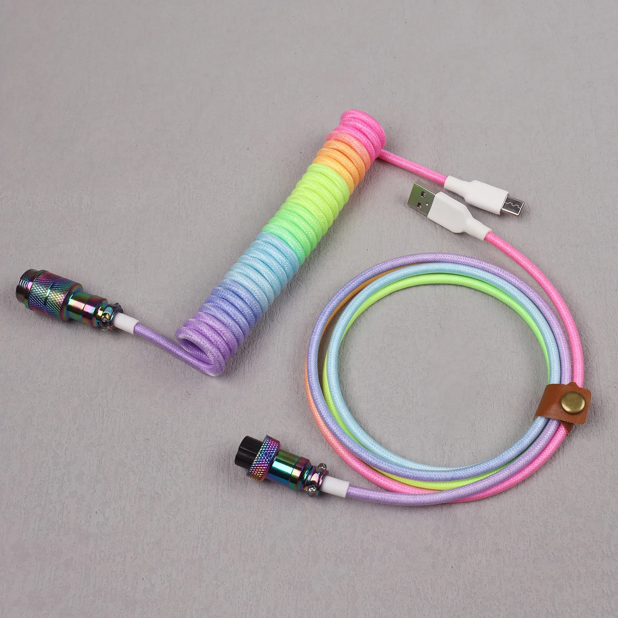 【LANO】신형 퍼플 기계식 키보드 코일 케이블 8k 폴링 레이트 지원 항공 커넥터 GX16 1.5m 아비에이터 와 41,300원