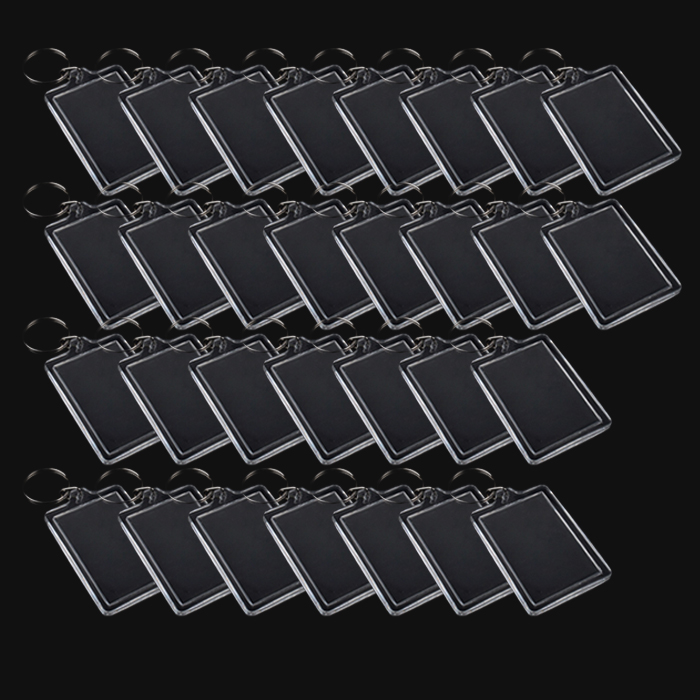 마다꾸미 아크릴 액자 사진 열쇠고리 대형, 투명, 30개 23,900원