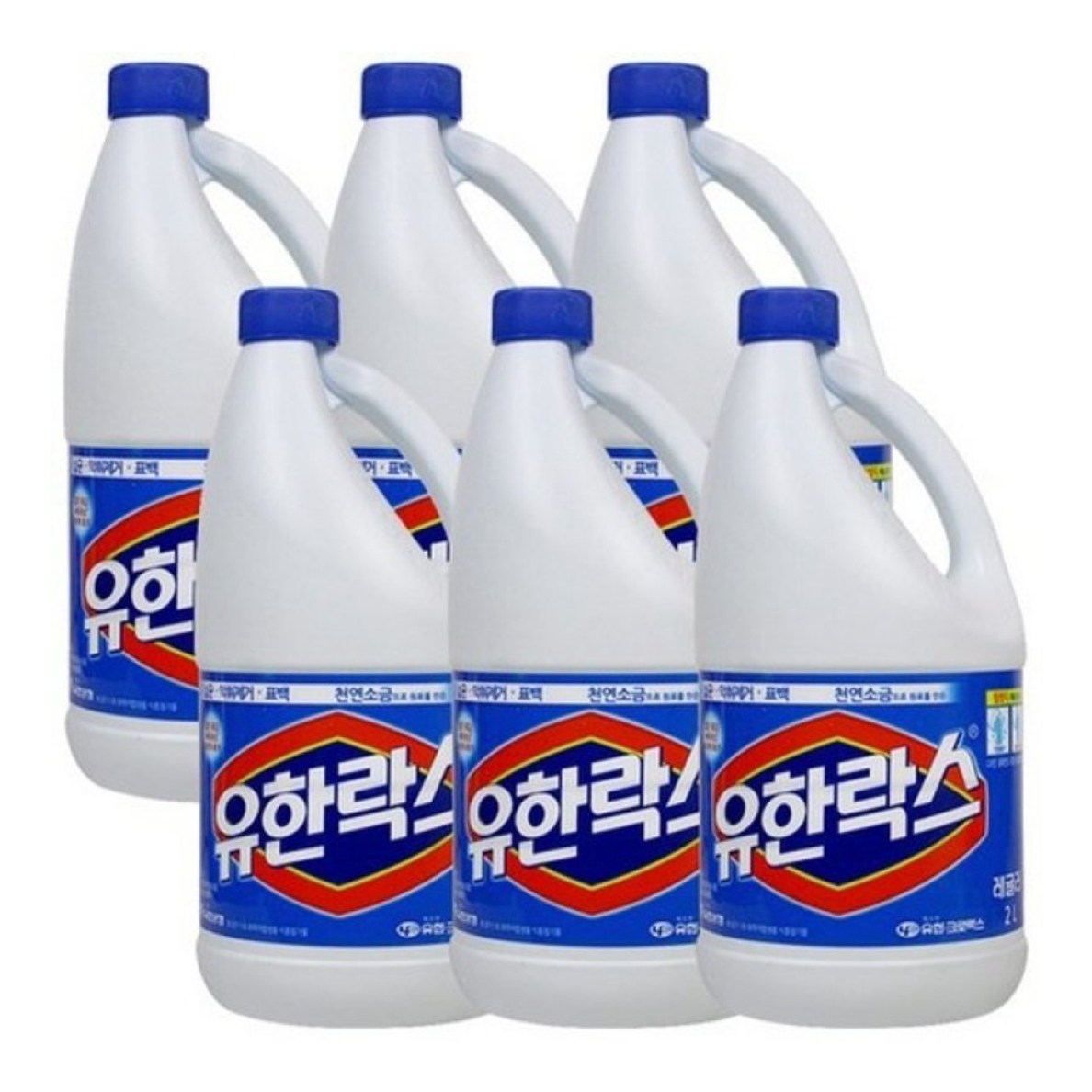 [유한양행] 유한락스 레귤러2리터 6병(1박스) 청소, 살균, 소독, 6Ea, 2L 43,700원