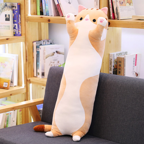 TCR 고양이 안고자는 인형 바디 필로우, 브라운 19,500원