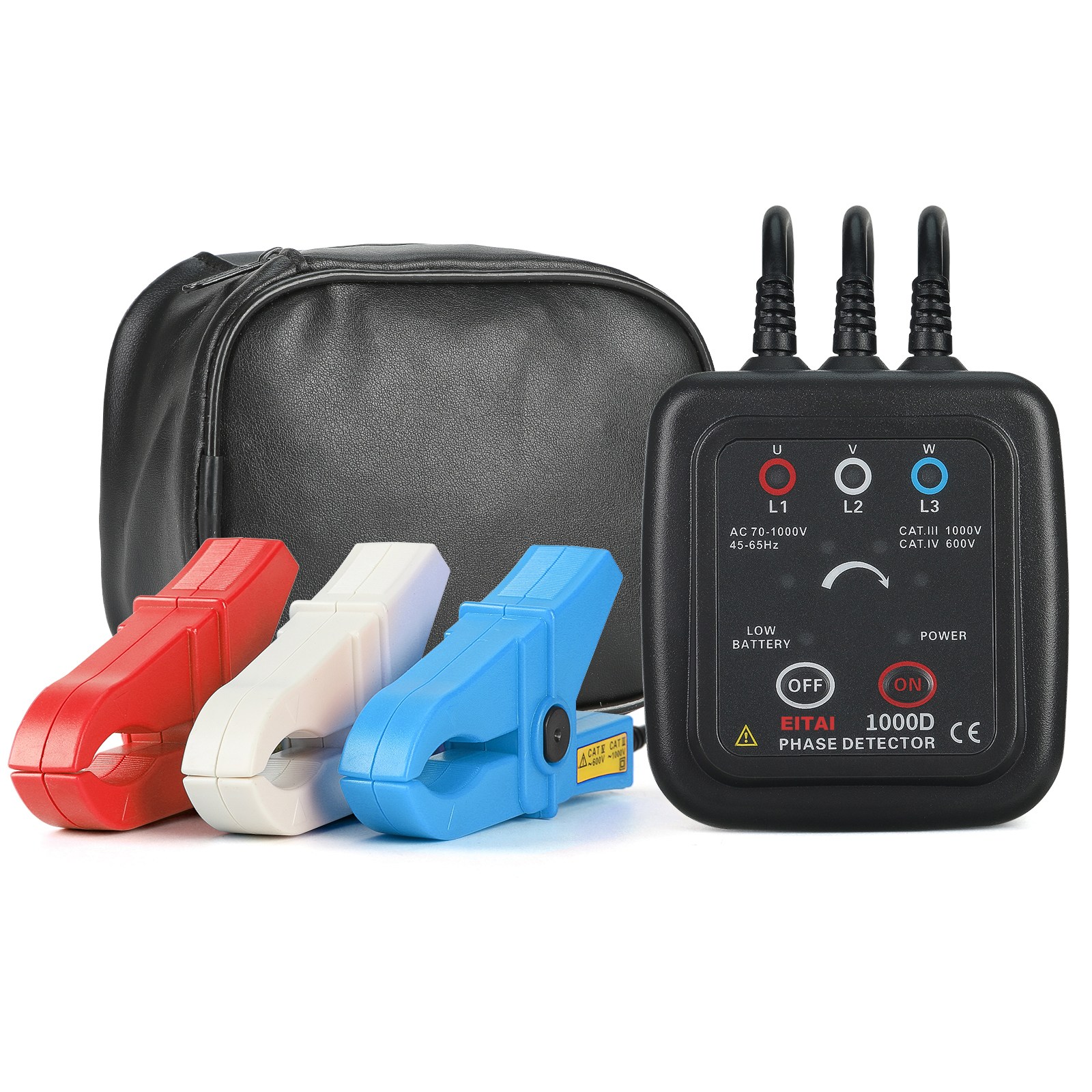 [EITAI전자] EITAI1000D 비접촉식 위상검출기, AC 70V-1000V, 클램프 지름 40mm, 공장 직판, 위상계, 위상 측정기, 위상 회전 측정기, 위상 순서 측정기 72,990원