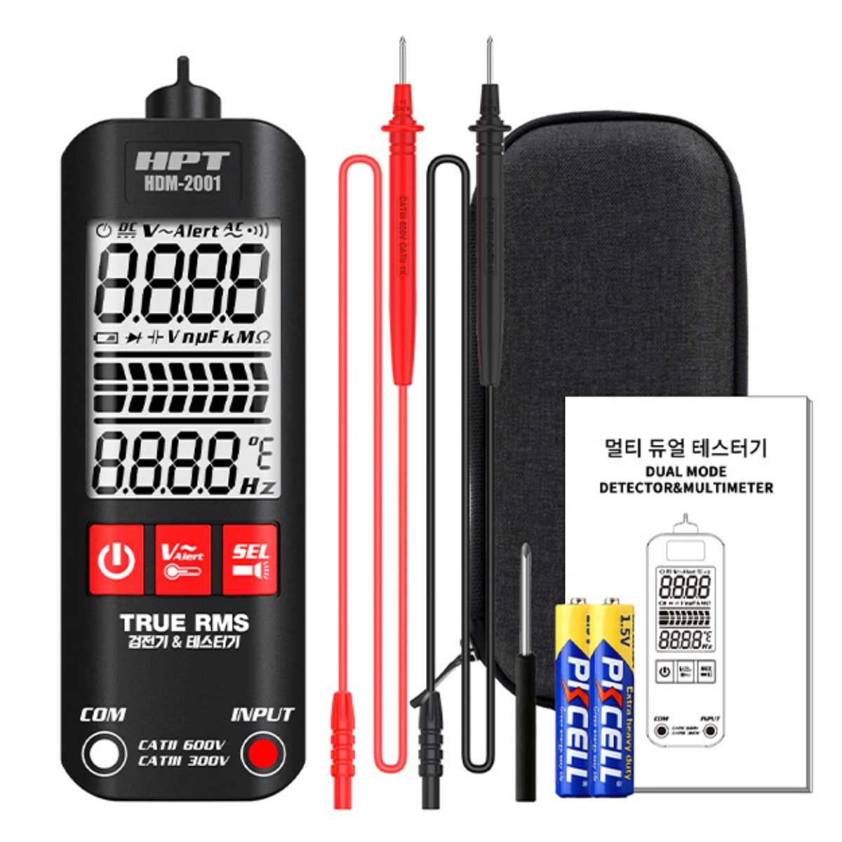 HPT 멀티 비접촉 검전기 HDM-2001 테스터기 테스트기 테스터 포켓 디지털 검진기 20,200원