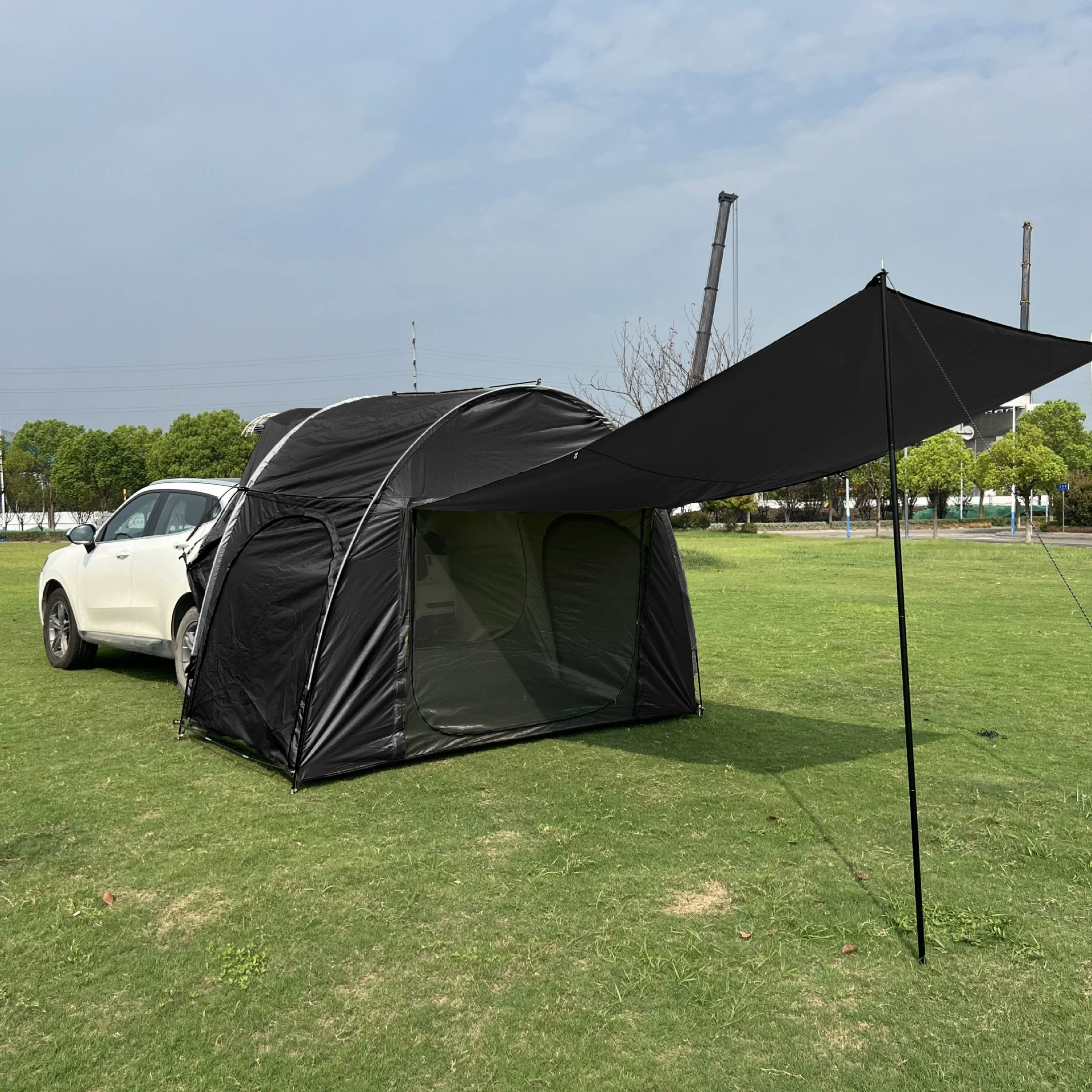 차박텐트 확장형 분리형 도킹쉘터 3x1.5x2.1m  방수 자립형 suv 차박 꼬리텐트 카 쉘터 천막과 창문 포함 152,150원