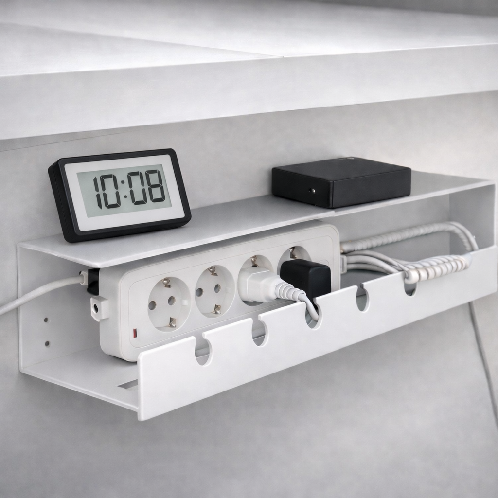 레프유 무타공 선정리 멀티탭 거치대, white 20,750원