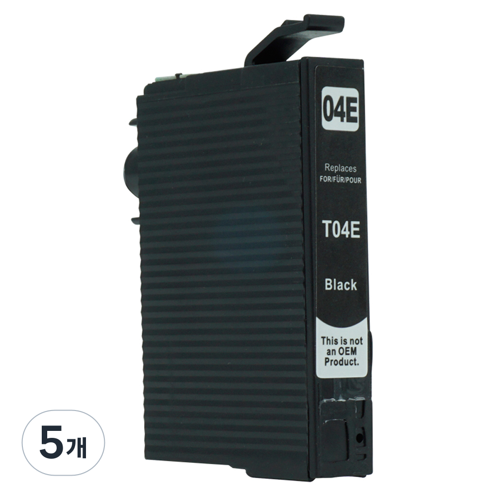 엡손 T04E T04E170 호환 잉크 카트리지, 5개, 검정 30,000원
