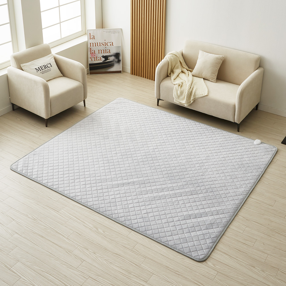 눕자 카본 소프트 극세사 탄소 전기매트, 그레이, 슈퍼킹(230 x 200 cm) 117,000원