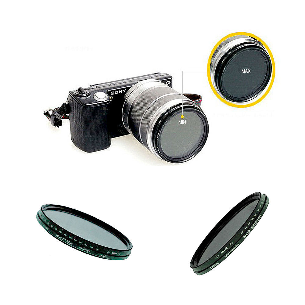 JABA 가변 ND 필터 ND2-2000 편광 카메라 렌즈, 1개 29,500원
