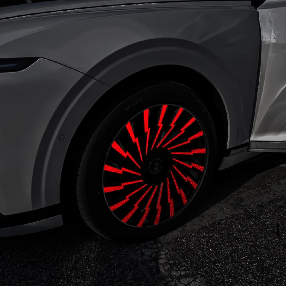 영카클럽 디올뉴 그랜저GN7 호환 캘리그래피 19인치 반사 휠 리플렉터 스티커 차량 튜닝 포인트 악세사리 용품, 화이트, 4개 58,000원