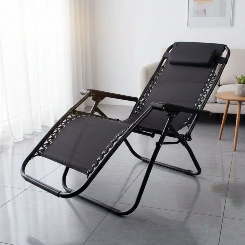 접이식 리클라이너의자 9단각도조절 낮잠의자 캠핑용 야외사용 메쉬 헤드쿠션 컵홀더 64,000원