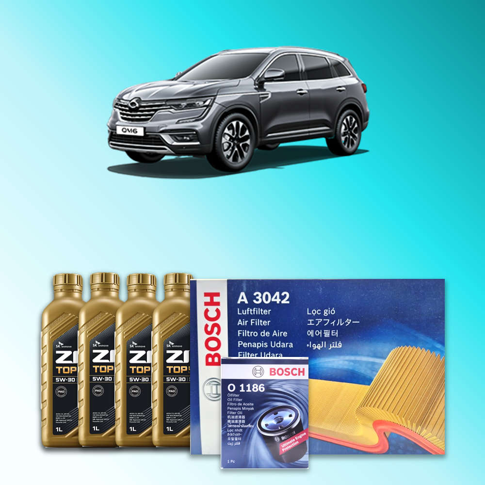 더 뉴 QM6 (HZG) 2.0 가솔린 엔진오일세트 SK 지크 탑 LS 5W30 (ZIC TOP LS) 76,100원