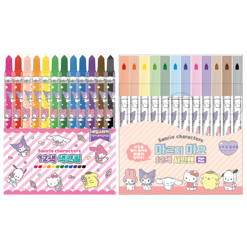 산리오 색연필 + 마르지마요 사인펜 세트 11,980원