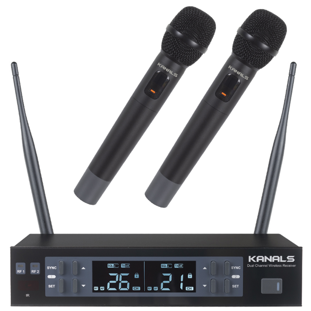 카날스 MW-620 무선마이크 2채널 핸드타입 무선 송수신기 [재고보유/당일출고] 293,020원