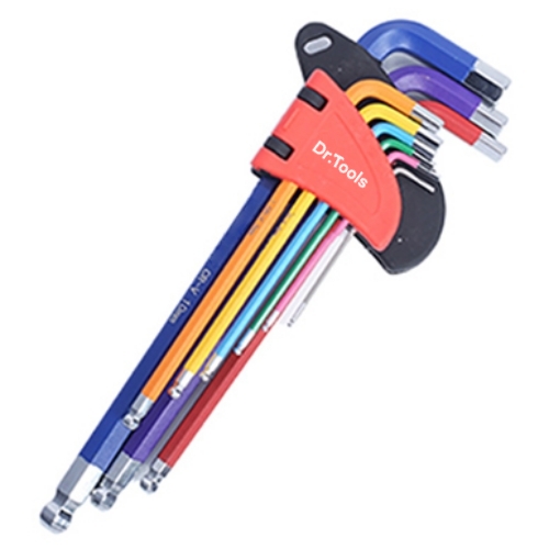 Dr.Tools 다목적 공업급 크롬 바나듐 스틸 컬러 육각 렌치 세트 11,400원