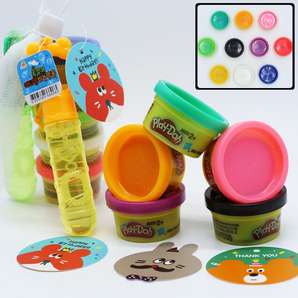 어린이집 생일 답례품 / 플레이도 5개 + 비눗방울 1개 / 유치원 단체 선물 5,200원