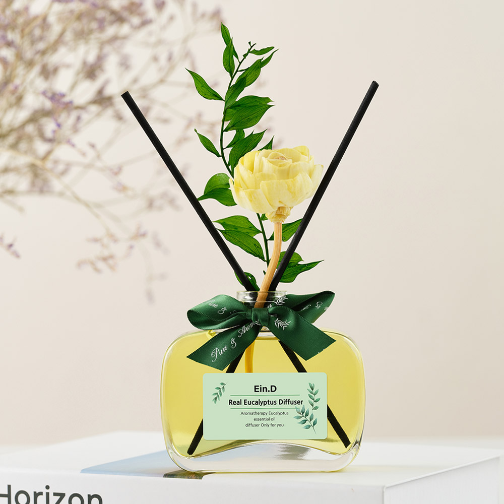 에인디 실내 공기정화 호흡기에 도움을 주는 리얼 유칼립투스 천연 디퓨저, 리얼유칼립투스디퓨저+섬유스틱5개, 100ml, 1개 20,890원