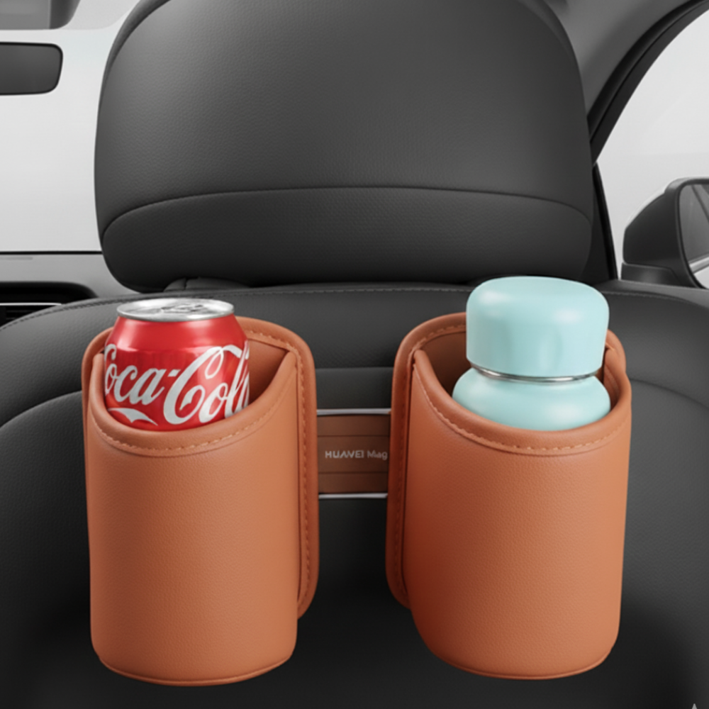 고오 공간활용 뒷자석 가죽 컵홀더, 주황색 1+1 12,610원