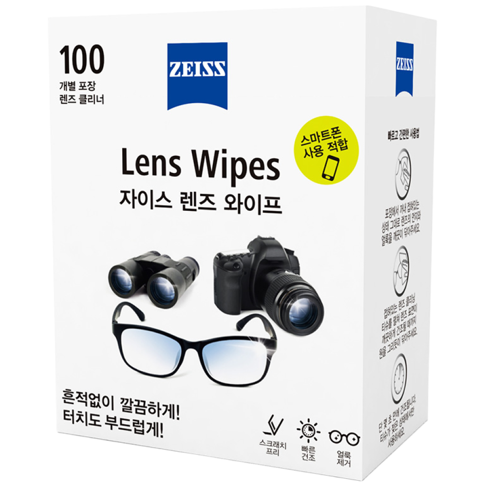 [자이스] 렌즈 와이프 휴대폰클리너 100매, 100개 13,400원