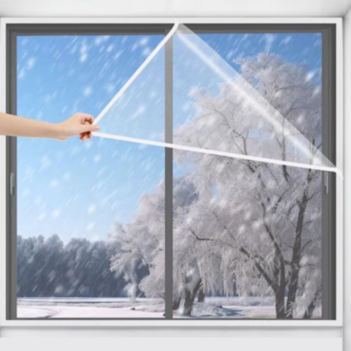 Life Rhythm 초강력 창문 바람막이 외풍차단 두꺼운 방풍비닐 방풍테이프 포함 9,450원