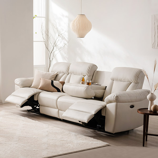 삼익가구 크루즈 USB 4인용 전동 리클라이너 가죽소파 방문설치 899,000원