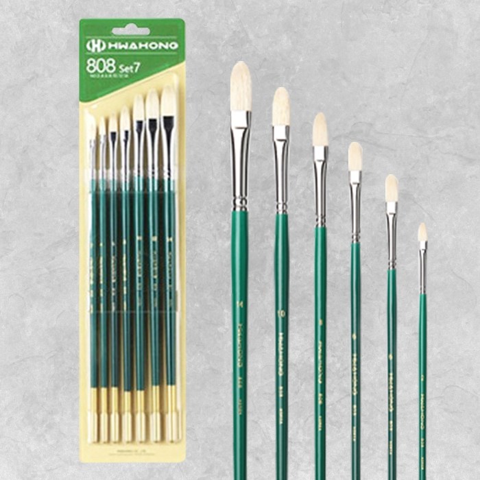 화홍 유화&아크릴 겸용붓 No.808(F) 7본조 Set 25,900원