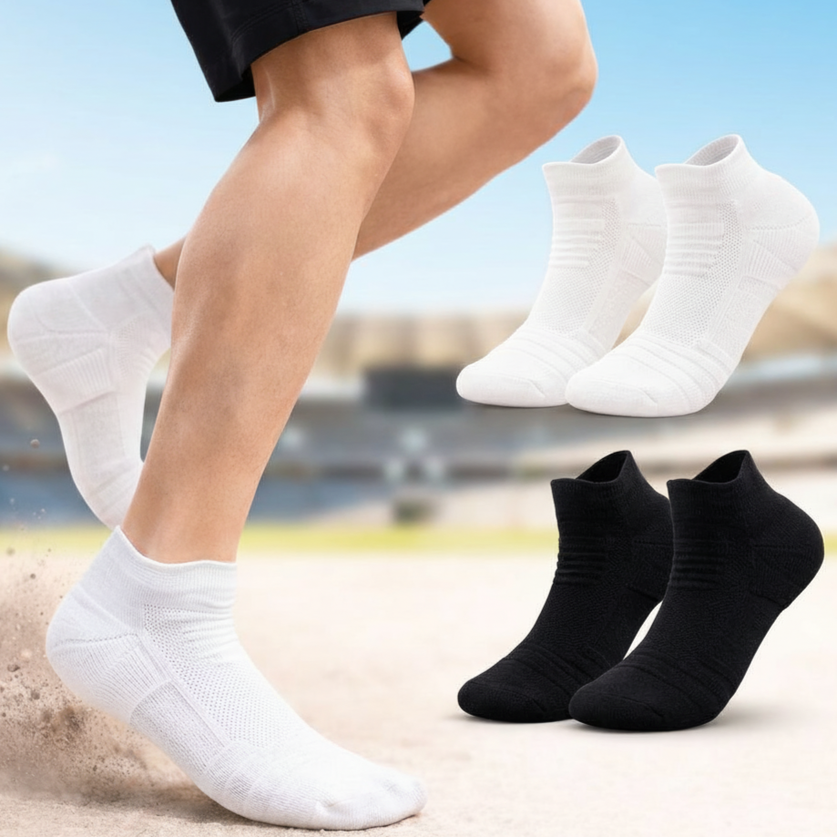 실리마켓 족저근막염 뒤꿈치 패드 기능성 이중 쿠션 두꺼운 스포츠 양말 통증 완화, 5세트, 화이트 14,200원