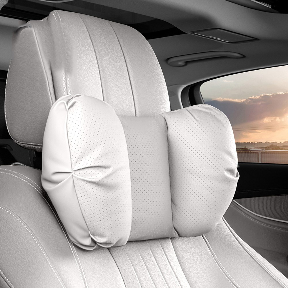 차량목쿠션 자동차 목쿠션 차량용 목베개 쿠션 편안한 프리미엄 고급형, 1개, (B)탄탄-코튼베이지 19,800원