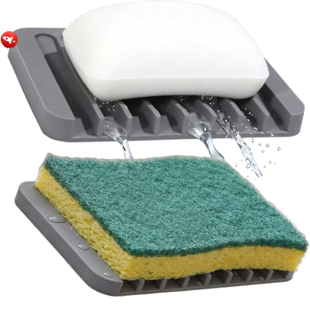 협력사 비누받침대 물빠짐 좋은 실리콘 비누받침대 욕실 주방용, 실리콘 비누 받침대 6,300원