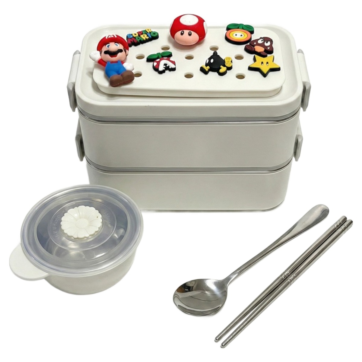 장바군이 도꾸 도시락통 유치원 초등 소풍 피크닉 도시락 꾸미기, 화이트, 1개 32,820원