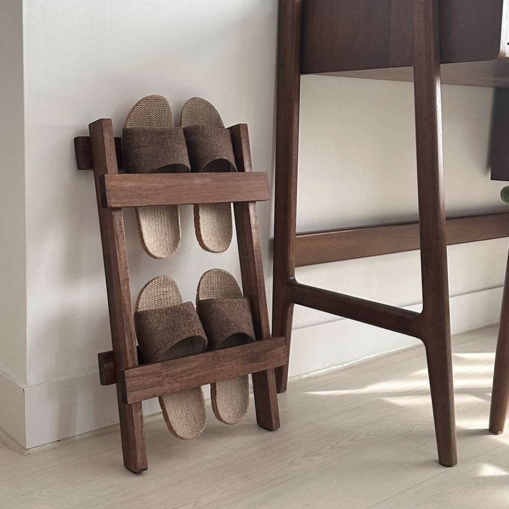타올라 원목 실내화거치대 슬리퍼거치대, 다크 브라운, 1개 29,900원