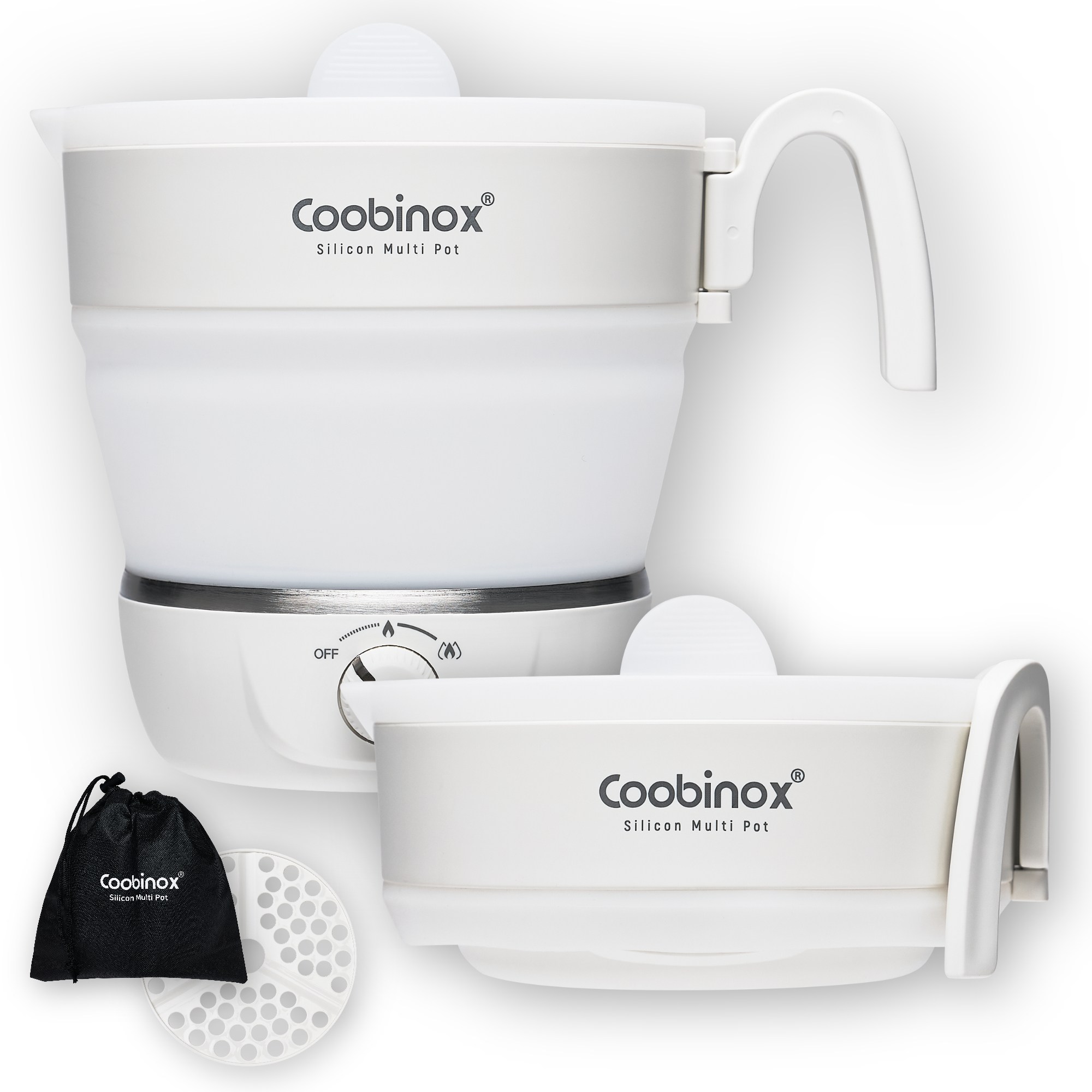 쿠비녹스 접이식 여행용 전기포트 휴대용 미니 커피 분유 포트 캠핑용 햇반 CX-2072SC, 단품 38,300원