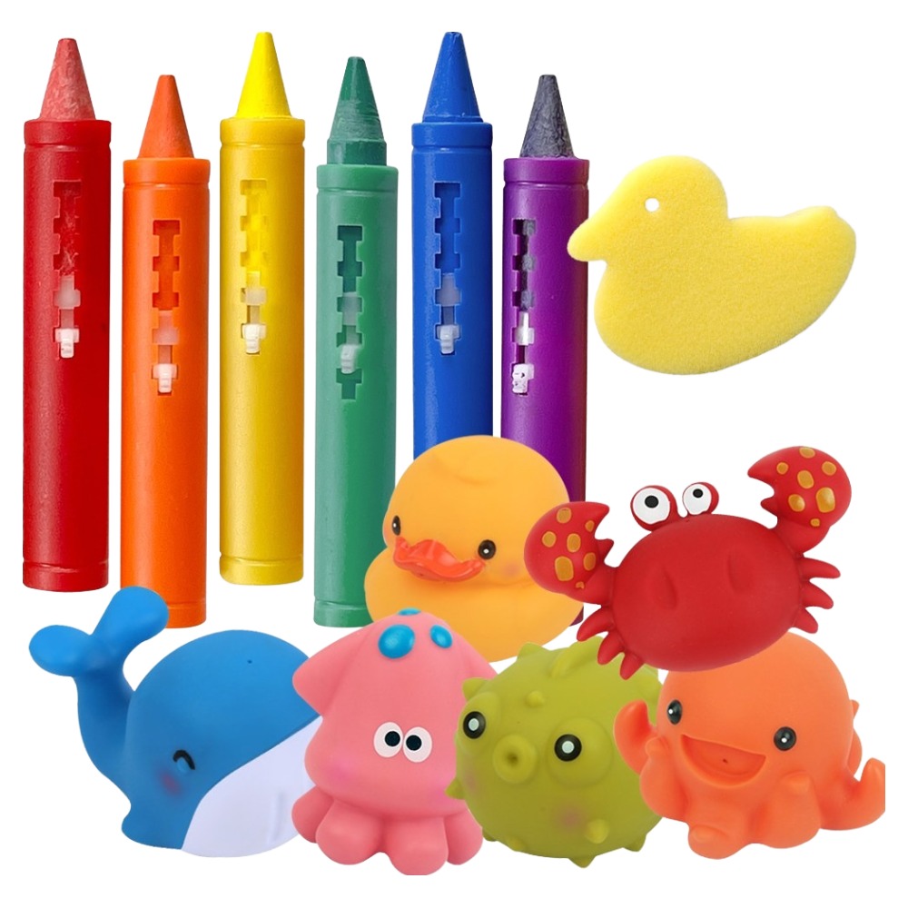 키저스 아쿠아프렌즈 인형 6종 + 목욕크레용 6색 + 오리 지우개 세트, 1세트, 혼합색상 19,500원