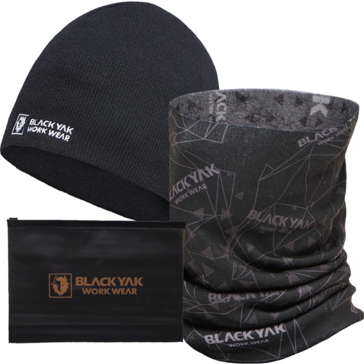 블랙야크 기모 멀티스카프+비니+파우치 구성 방한 세트 29,000원