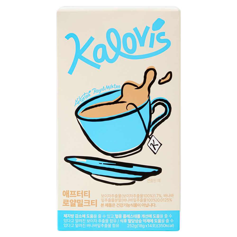 칼로비스 애프터티 로얄밀크티 제로밀크티 식후혈당감소 다이어트, 14개, 18g 31,900원
