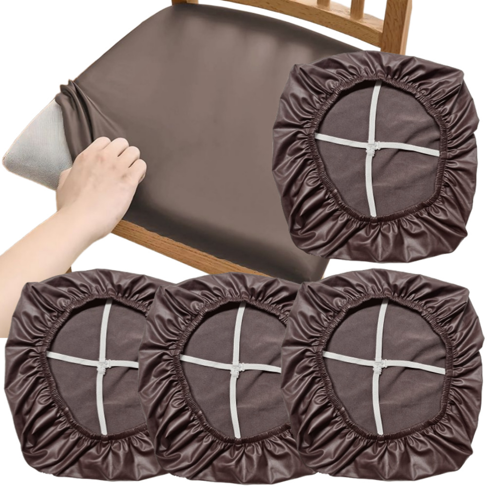 더편한생활 가죽 식탁 의자 커버 천갈이 리폼 교체, 4개, 초코브라운 22,500원