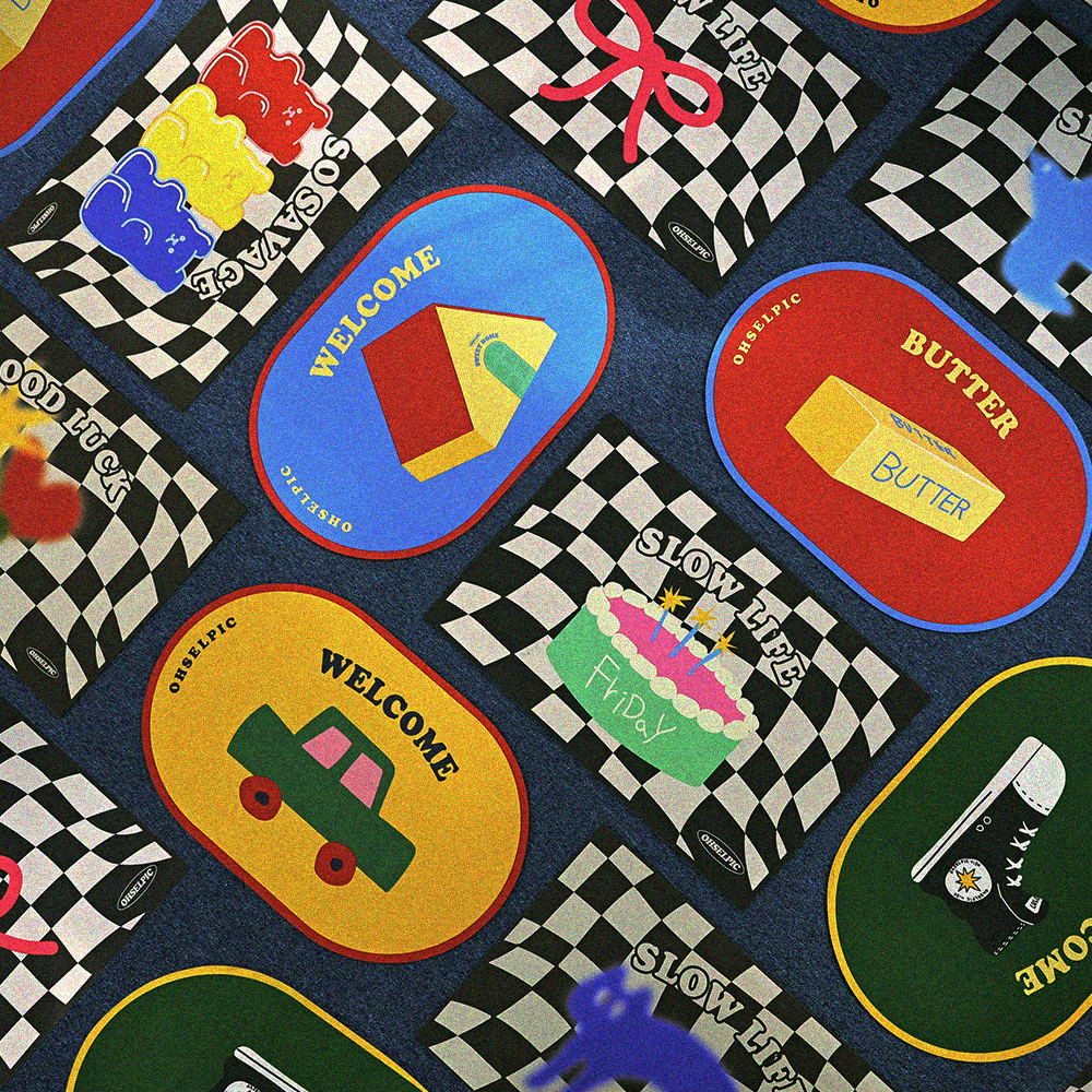 오셀픽 시그니처 빨아쓰는 규조토 욕실 주방 현관 체커보드 발매트 12,000원